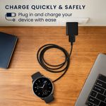 Laptop, Telefoane si Tablete - Wearables si gadgeturi - Wearables - Accesorii wearables - Cablu alimentare Kwmobile pentru Amazfit GTR Mini, GTS 4 Mini, GTS 2 Mini, Active Edge, incarcare, plastic, negru - Infinity.ro