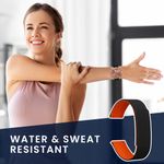 Laptop, Telefoane si Tablete - Wearables si gadgeturi - Wearables - Accesorii wearables - Curea smartwatch Kwmobile pentru Garmin vivomove 3S, vivoactive 4S, inchidere magnetica, silicon, negru, portocaliu - Infinity.ro