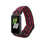 Laptop, Telefoane si Tablete - Wearables si gadgeturi - Wearables - Accesorii wearables - Curea pentru smartwatch Kwmobile pentru Samsung Galaxy Fit 3, curea reglabila, nailon, portocaliu, rosu - Infinity.ro