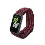 Laptop, Telefoane si Tablete - Wearables si gadgeturi - Wearables - Accesorii wearables - Curea pentru smartwatch Kwmobile pentru Samsung Galaxy Fit 3, curea reglabila, nailon, portocaliu, rosu - Infinity.ro