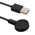 Laptop, Telefoane si Tablete - Wearables si gadgeturi - Wearables - Accesorii wearables - Cablu alimentare Kwmobile pentru Amazfit Bip 6, Active 2 (A2437), Active 2 Square (A2434), incarcare, plastic, negru - Infinity.ro