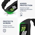 Laptop, Telefoane si Tablete - Wearables si gadgeturi - Wearables - Accesorii wearables - Curea pentru smartwatch Kwmobile pentru Samsung Galaxy Fit 3, curea reglabila, silicon, negru - Infinity.ro