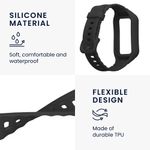 Laptop, Telefoane si Tablete - Wearables si gadgeturi - Wearables - Accesorii wearables - Curea pentru smartwatch Kwmobile pentru Samsung Galaxy Fit 3, curea reglabila, silicon, negru - Infinity.ro