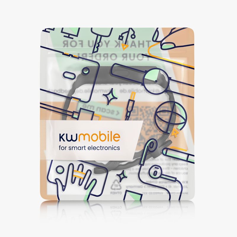 Laptop, Telefoane si Tablete - Wearables si gadgeturi - Wearables - Accesorii wearables - Curea pentru smartwatch Kwmobile pentru Samsung Galaxy Fit 3, curea reglabila, silicon, negru - Infinity.ro