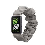 Laptop, Telefoane si Tablete - Wearables si gadgeturi - Wearables - Accesorii wearables - Curea pentru smartwatch Kwmobile pentru Samsung Galaxy Fit 3, material flexibil, bumbac, gri - Infinity.ro