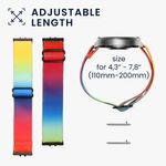 Laptop, Telefoane si Tablete - Wearables si gadgeturi - Wearables - Accesorii wearables - Curea pentru smartwatch Kwmobile pentru Samsung Galaxy Fit 3, curea reglabila, nailon, albastru, portocaliu - Infinity.ro