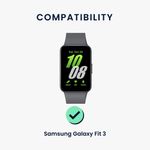 Laptop, Telefoane si Tablete - Wearables si gadgeturi - Wearables - Accesorii wearables - Curea pentru smartwatch Kwmobile pentru Samsung Galaxy Fit 3, curea reglabila, nailon, albastru, portocaliu - Infinity.ro