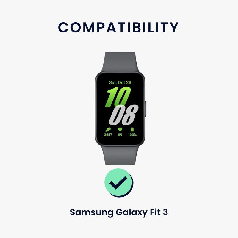 Laptop, Telefoane si Tablete - Wearables si gadgeturi - Wearables - Accesorii wearables - Curea pentru smartwatch Kwmobile pentru Samsung Galaxy Fit 3, curea reglabila, nailon, albastru, portocaliu - Infinity.ro