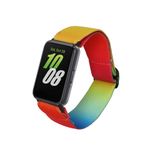 Laptop, Telefoane si Tablete - Wearables si gadgeturi - Wearables - Accesorii wearables - Curea pentru smartwatch Kwmobile pentru Samsung Galaxy Fit 3, curea reglabila, nailon, albastru, portocaliu - Infinity.ro
