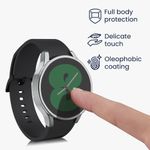 Laptop, Telefoane si Tablete - Wearables si gadgeturi - Wearables - Accesorii wearables - Set 2 huse smartwatch Kwmobile pentru Samsung Galaxy Watch 4 (40 mm), antizgarieturi, flexibil, silicon, negru, argintiu - Infinity.ro