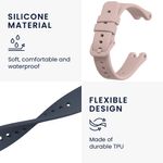 Laptop, Telefoane si Tablete - Wearables si gadgeturi - Wearables - Accesorii wearables - Set 2 curele pentru smartwatch Kwmobile pentru Garmin Lily Sport, curea reglabila, silicon, gri, roz - Infinity.ro