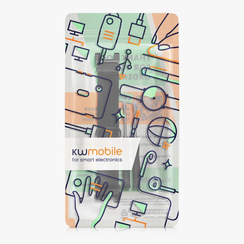 Laptop, Telefoane si Tablete - Wearables si gadgeturi - Wearables - Accesorii wearables - Curea pentru smartwatch Kwmobile pentru Amazfit T-Rex, T-Rex Pro, curea reglabila, nailon, negru - Infinity.ro