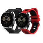 Laptop, Telefoane si Tablete - Wearables si gadgeturi - Wearables - Accesorii wearables - Set 2 curele smartwatch Kwmobile pentru Huawei Watch Buds, Watch GT 3 SE, reglabila, antizgarieturi, silicon, multicolor - Infinity.ro