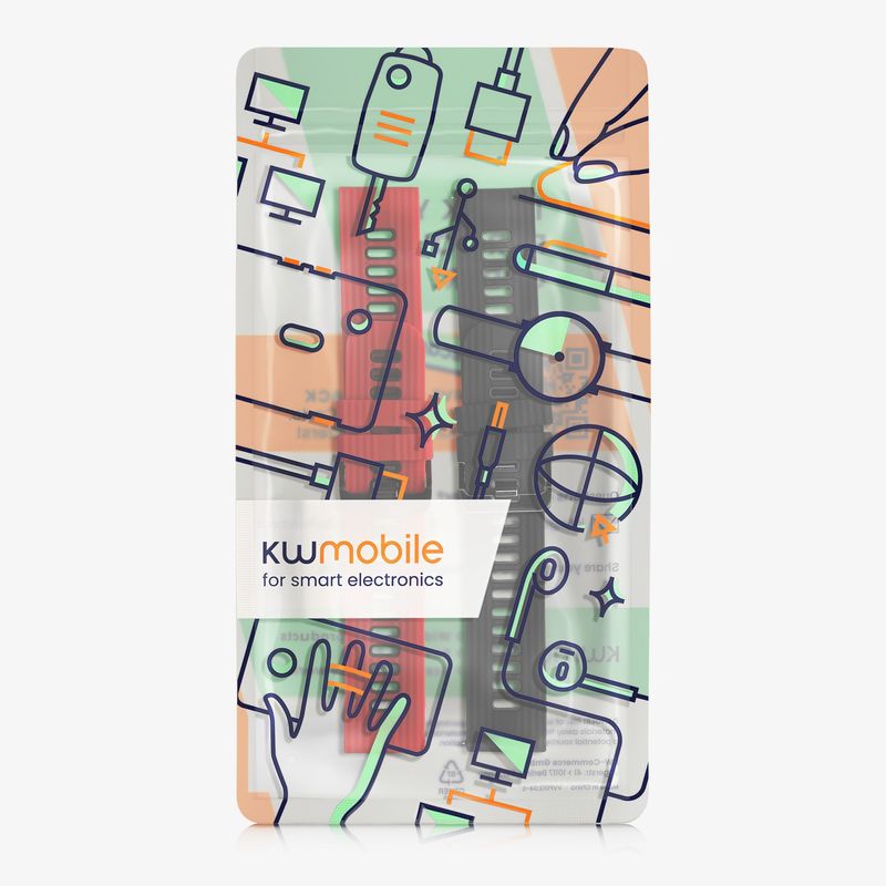 Laptop, Telefoane si Tablete - Wearables si gadgeturi - Wearables - Accesorii wearables - Set 2 curele smartwatch Kwmobile pentru Huawei Watch Buds, Watch GT 3 SE, reglabila, antizgarieturi, silicon, multicolor - Infinity.ro