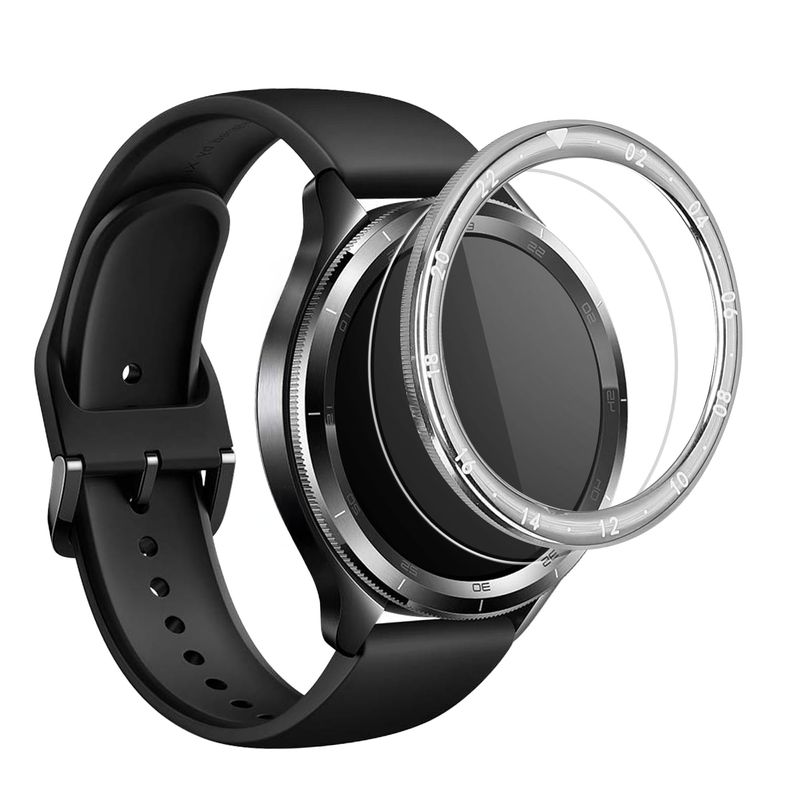 Laptop, Telefoane si Tablete - Wearables si gadgeturi - Wearables - Accesorii wearables - Rama smartwatch Kwmobile pentru Xiaomi Watch S4, Watch S4 eSIM, Watch S3, antizgarieturi, antipraf, aluminiu, argintiu - Infinity.ro