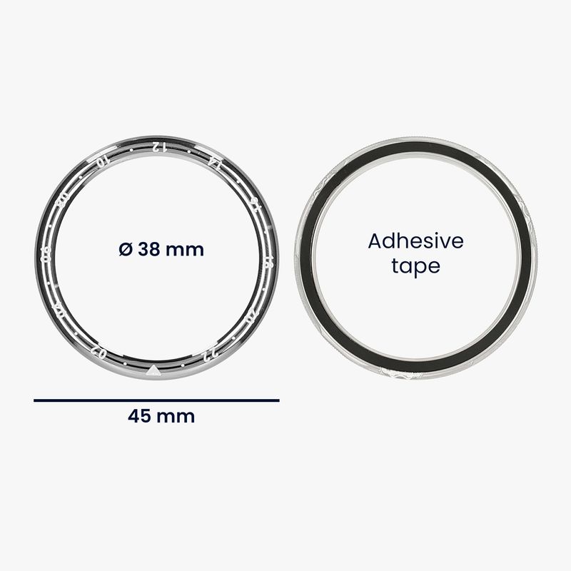 Laptop, Telefoane si Tablete - Wearables si gadgeturi - Wearables - Accesorii wearables - Rama smartwatch Kwmobile pentru Xiaomi Watch S4, Watch S4 eSIM, Watch S3, antizgarieturi, antipraf, aluminiu, argintiu - Infinity.ro