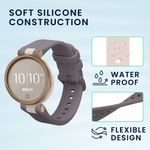 Laptop, Telefoane si Tablete - Wearables si gadgeturi - Wearables - Accesorii wearables - Set 2 curele pentru smartwatch Kwmobile pentru Garmin Lily Sport, curea reglabila, silicon, mov, bej - Infinity.ro