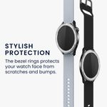 Laptop, Telefoane si Tablete - Wearables si gadgeturi - Wearables - Accesorii wearables - Rama smartwatch Kwmobile pentru Xiaomi Watch S4, Watch S4 eSIM, Watch S3, antizgarieturi, antipraf, aluminiu, argintiu - Infinity.ro