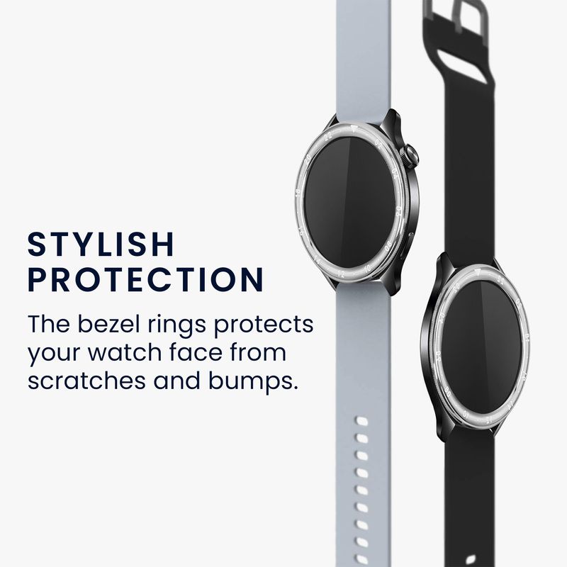 Laptop, Telefoane si Tablete - Wearables si gadgeturi - Wearables - Accesorii wearables - Rama smartwatch Kwmobile pentru Xiaomi Watch S4, Watch S4 eSIM, Watch S3, antizgarieturi, antipraf, aluminiu, argintiu - Infinity.ro
