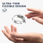 Laptop, Telefoane si Tablete - Wearables si gadgeturi - Wearables - Accesorii wearables - Set 2 huse smartwatch Kwmobile pentru Samsung Galaxy Watch 7 44 mm, antizgarieturi, flexibil, silicon, negru, argintiu - Infinity.ro