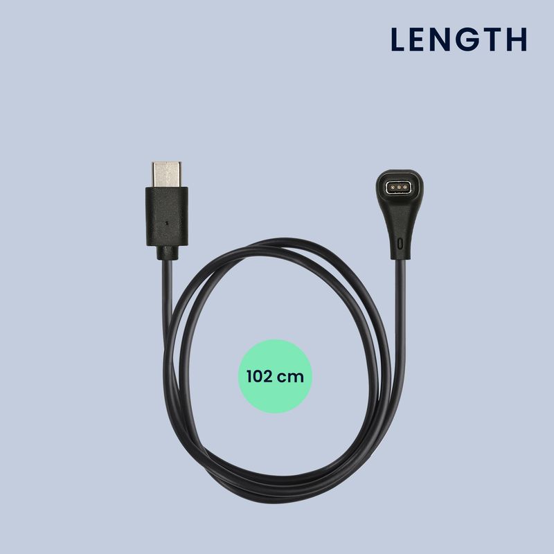 Laptop, Telefoane si Tablete - Wearables si gadgeturi - Wearables - Accesorii wearables - Cablu alimentare Kwmobile pentru Coros PACE Pro, incarcare, plastic, negru - Infinity.ro