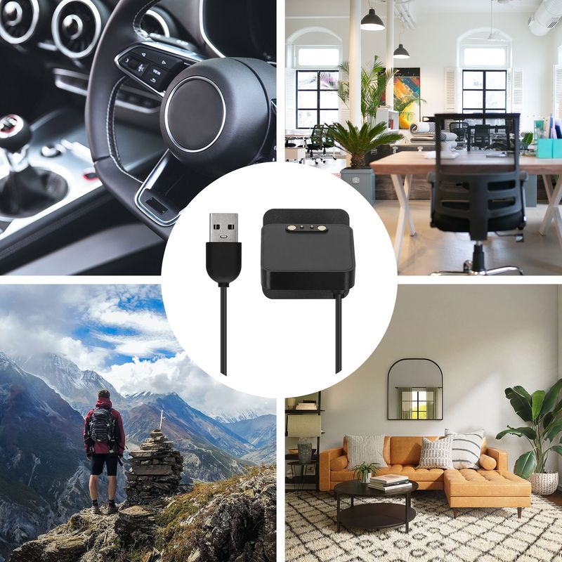 Laptop, Telefoane si Tablete - Wearables si gadgeturi - Wearables - Accesorii wearables - Docking stand Kwmobile pentru Haylou RT2 LS10, Solar LS05, RT LS05S, functie stand, plastic, negru - Infinity.ro