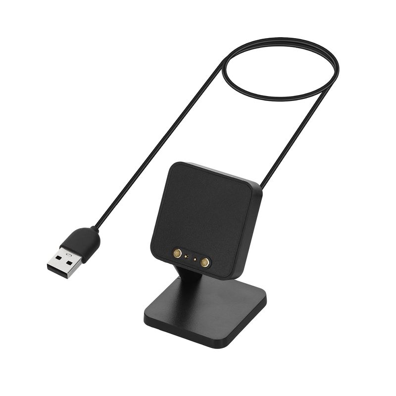 Laptop, Telefoane si Tablete - Wearables si gadgeturi - Wearables - Accesorii wearables - Docking stand Kwmobile pentru Haylou RT2 LS10, Solar LS05, RT LS05S, functie stand, plastic, negru - Infinity.ro