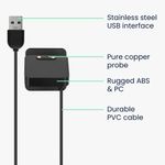 Laptop, Telefoane si Tablete - Wearables si gadgeturi - Wearables - Accesorii wearables - Docking stand Kwmobile pentru Haylou RT2 LS10, Solar LS05, RT LS05S, functie stand, plastic, negru - Infinity.ro