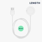 Laptop, Telefoane si Tablete - Wearables si gadgeturi - Wearables - Accesorii wearables - Cablu alimentare Kwmobile pentru Xiaomi Watch S2 (42 mm, 46 mm), incarcare, plastic, alb - Infinity.ro