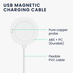 Laptop, Telefoane si Tablete - Wearables si gadgeturi - Wearables - Accesorii wearables - Cablu alimentare Kwmobile pentru Xiaomi Watch S2 (42 mm, 46 mm), incarcare, plastic, alb - Infinity.ro