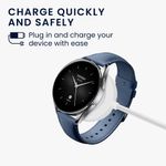 Laptop, Telefoane si Tablete - Wearables si gadgeturi - Wearables - Accesorii wearables - Cablu alimentare Kwmobile pentru Xiaomi Watch S2 (42 mm, 46 mm), incarcare, plastic, alb - Infinity.ro