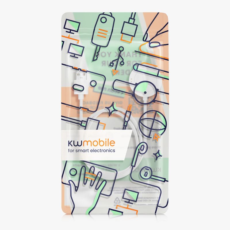 Laptop, Telefoane si Tablete - Wearables si gadgeturi - Wearables - Accesorii wearables - Cablu alimentare Kwmobile pentru Xiaomi Watch S2 (42 mm, 46 mm), incarcare, plastic, alb - Infinity.ro