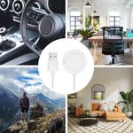 Laptop, Telefoane si Tablete - Wearables si gadgeturi - Wearables - Accesorii wearables - Cablu alimentare Kwmobile pentru Xiaomi Watch S2 (42 mm, 46 mm), incarcare, plastic, alb - Infinity.ro