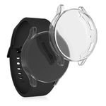 Laptop, Telefoane si Tablete - Wearables si gadgeturi - Wearables - Accesorii wearables - Set 2 huse smartwatch Kwmobile pentru Samsung Galaxy Watch 4 (40 mm), antizgarieturi, flexibil, silicon, transparent - Infinity.ro