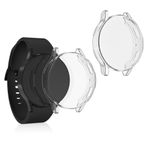 Laptop, Telefoane si Tablete - Wearables si gadgeturi - Wearables - Accesorii wearables - Set 2 huse smartwatch Kwmobile pentru Samsung Galaxy Watch 4 (40 mm), antizgarieturi, flexibil, silicon, transparent - Infinity.ro