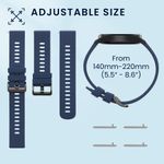 Laptop, Telefoane si Tablete - Wearables si gadgeturi - Wearables - Accesorii wearables - Set 2 curele pentru smartwatch Kwmobile pentru AGPTEK LW11, curea reglabila, silicon, negru, albastru - Infinity.ro