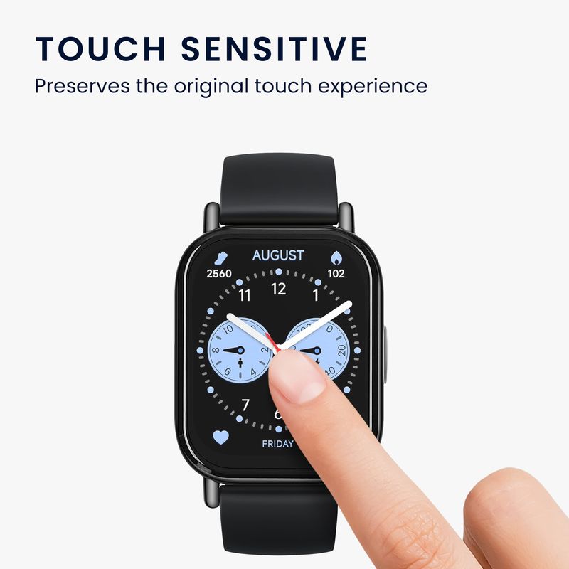 Laptop, Telefoane si Tablete - Wearables si gadgeturi - Wearables - Accesorii wearables - Set 2 folii de protectie pentru smartwatch Kwmobile pentru Xiaomi Redmi Watch 5 Lite, anti-amprenta, PET, transparent - Infinity.ro