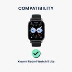 Laptop, Telefoane si Tablete - Wearables si gadgeturi - Wearables - Accesorii wearables - Set 2 folii de protectie pentru smartwatch Kwmobile pentru Xiaomi Redmi Watch 5 Lite, anti-amprenta, PET, transparent - Infinity.ro