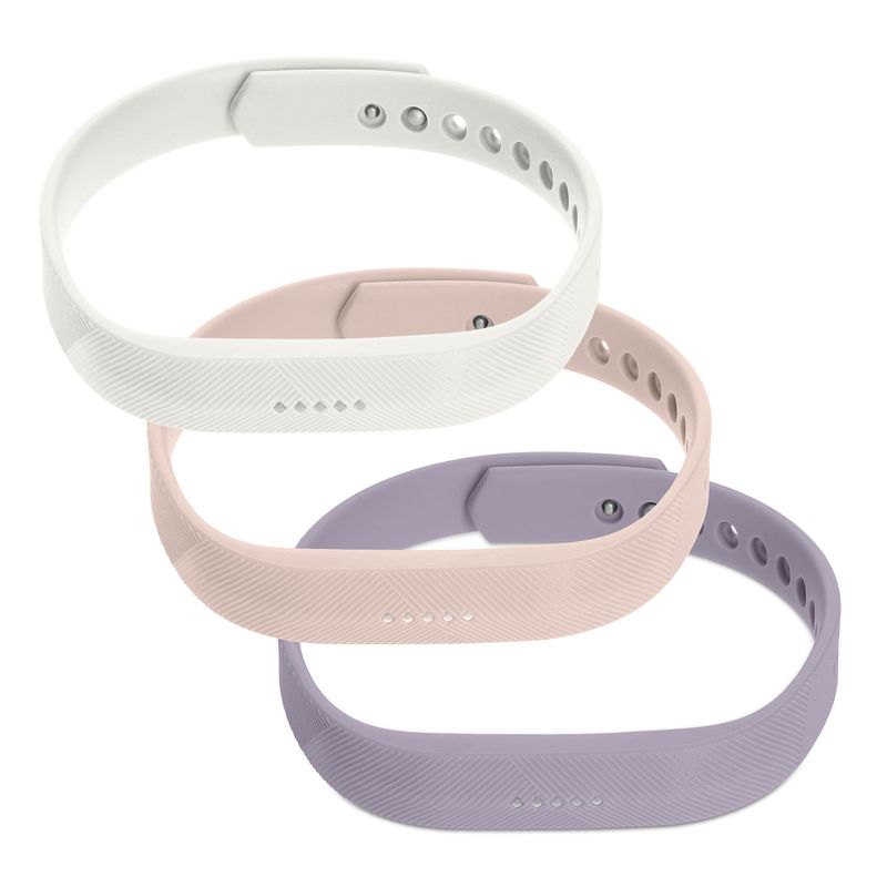 Laptop, Telefoane si Tablete - Wearables si gadgeturi - Wearables - Accesorii wearables - Set 3 curele pentru smartwatch Kwmobile pentru Fitbit Flex 2, curea reglabila, silicon, multicolor - Infinity.ro