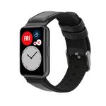 Laptop, Telefoane si Tablete - Wearables si gadgeturi - Wearables - Accesorii wearables - Curea pentru smartwatch Kwmobile pentru Huawei Watch Fit 2, curea reglabila, piele naturala, silicon, negru - Infinity.ro