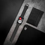 Laptop, Telefoane si Tablete - Wearables si gadgeturi - Wearables - Accesorii wearables - Curea pentru smartwatch Kwmobile pentru Huawei Watch Fit 2, curea reglabila, piele naturala, silicon, negru - Infinity.ro