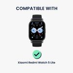 Laptop, Telefoane si Tablete - Wearables si gadgeturi - Wearables - Accesorii wearables - Husa smartwatch Kwmobile pentru Xiaomi Redmi Watch 5 Lite, protectie la socuri, TPU, alb - Infinity.ro