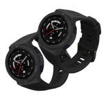 Laptop, Telefoane si Tablete - Wearables si gadgeturi - Wearables - Accesorii wearables - Set 2 curele pentru smartwatch Kwmobile pentru Amazfit Active Edge (A2212), curea reglabila, silicon, negru - Infinity.ro