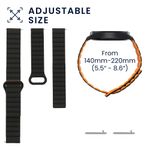 Laptop, Telefoane si Tablete - Wearables si gadgeturi - Wearables - Accesorii wearables - Curea Kwmobile pentru Samsung Galaxy Watch 4, Galaxy Watch 5, Galaxy Watch 6, Galaxy Watch 7, silicon, negru, portocaliu - Infinity.ro