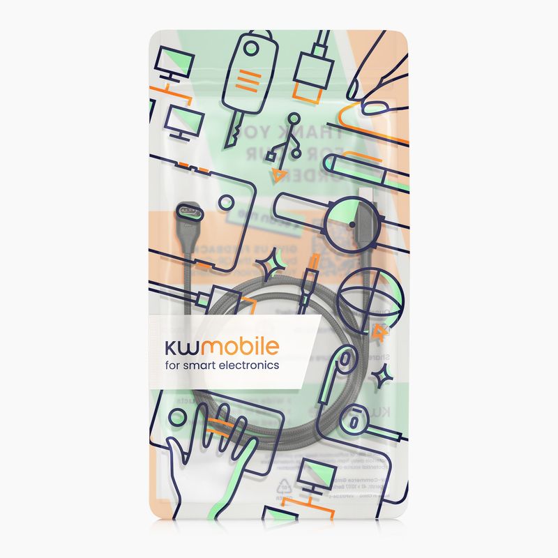 Laptop, Telefoane si Tablete - Wearables si gadgeturi - Wearables - Accesorii wearables - Cablu alimentare Kwmobile pentru Garmin Instinct, Fenix, vivoactive, Venu, incarcare, plastic, negru - Infinity.ro