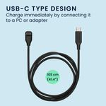 Laptop, Telefoane si Tablete - Wearables si gadgeturi - Wearables - Accesorii wearables - Cablu alimentare Kwmobile pentru Garmin Instinct, Fenix, vivoactive, Venu, incarcare, plastic, negru - Infinity.ro