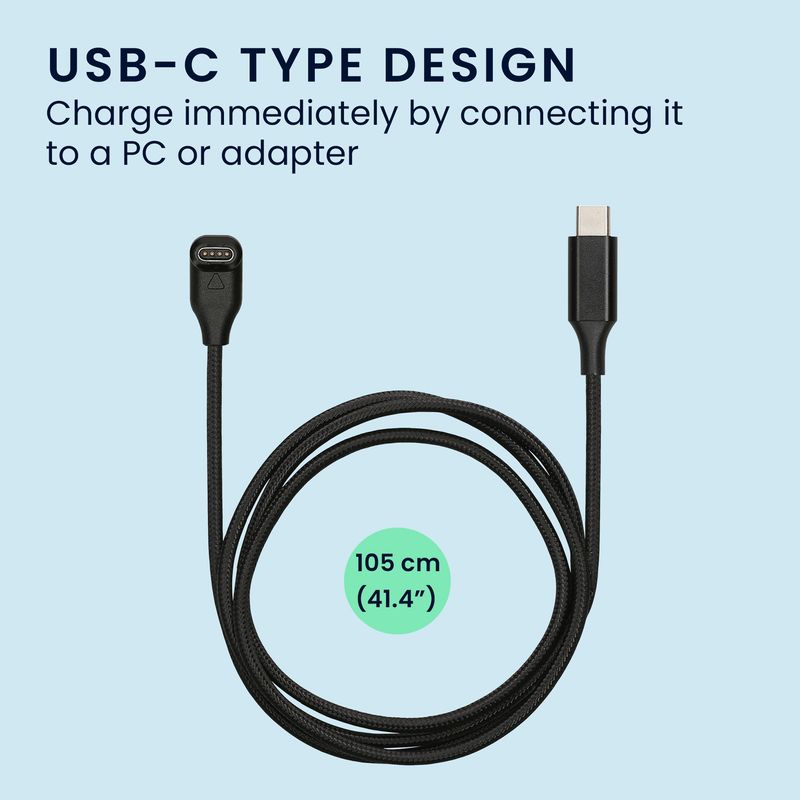 Laptop, Telefoane si Tablete - Wearables si gadgeturi - Wearables - Accesorii wearables - Cablu alimentare Kwmobile pentru Garmin Instinct, Fenix, vivoactive, Venu, incarcare, plastic, negru - Infinity.ro