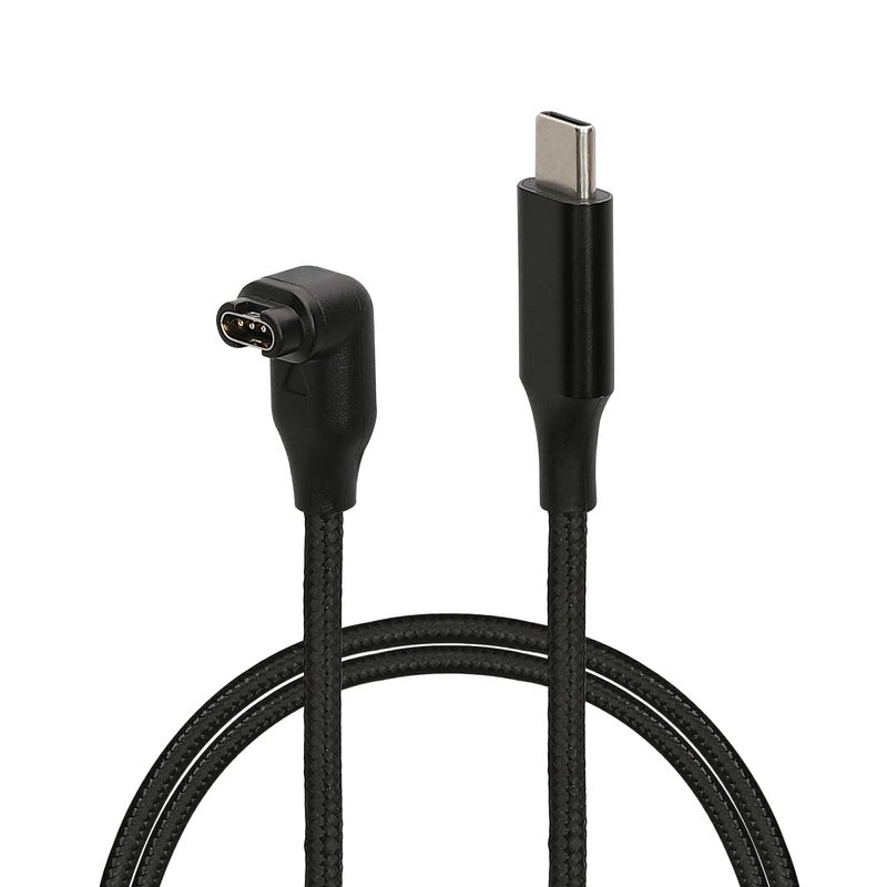 Laptop, Telefoane si Tablete - Wearables si gadgeturi - Wearables - Accesorii wearables - Cablu alimentare Kwmobile pentru Garmin Instinct, Fenix, vivoactive, Venu, incarcare, plastic, negru - Infinity.ro