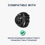 Laptop, Telefoane si Tablete - Wearables si gadgeturi - Wearables - Accesorii wearables - Cablu alimentare Kwmobile pentru Garmin Instinct, Fenix, vivoactive, Venu, incarcare, plastic, negru - Infinity.ro