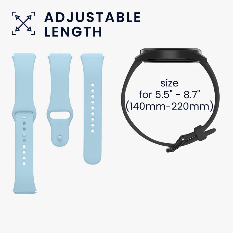 Laptop, Telefoane si Tablete - Wearables si gadgeturi - Wearables - Accesorii wearables - Set 6 curele pentru smartwatch Kwmobile pentru Xiaomi Redmi Watch 3 Active, curea reglabila, silicon, multicolor - Infinity.ro